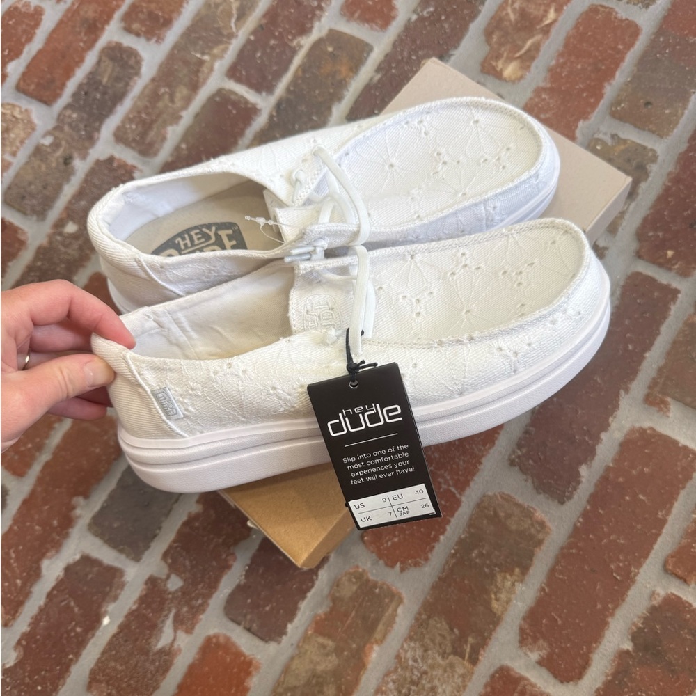 Hey Dude White Women's Sneakers